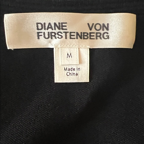 Diane Von Furstenberg Black Knit One Shoulder Dress - Picture 3 of 3